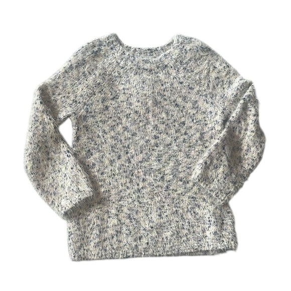 Lou & Grey Speckled Cream and Gray Sweater size Small - Picture 3 of 11